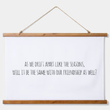 Drift Apart Wood Topped Wall Tapestory