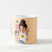 Drift Arch Griff Moderne Kaffeetasse (Vorderseite Links)