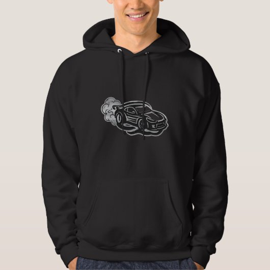 Drift-Auto-Kapuzenpullover Hoodie (Vorderseite)