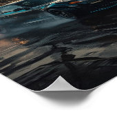 Drift-Auto-Plakat Poster (Ecke)