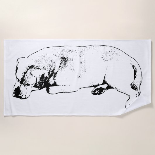 Drift, beeil dich nicht strandtuch (Vorderseite)