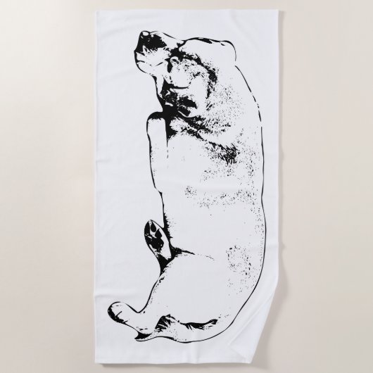 Drift, beeil dich nicht strandtuch (Vorderseite)