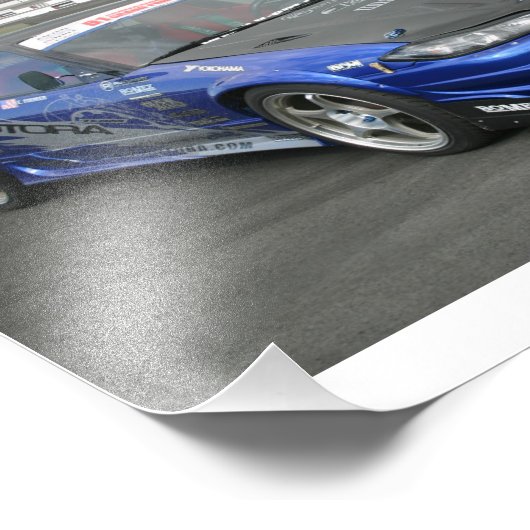 Drift Car Fotodruck (Ecke)