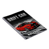 Drift Car Red Muscle Notebook Notizblock (Rechte Seite)