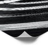 Drift Car Red Muscle Poster (Ecke)