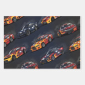 Drift-Car-Wrapping-Paper Geschenkpapier Set (Vorderseite 2)
