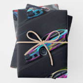 Drift-Car-Wrapping-Paper Geschenkpapier Set (Beispiel)