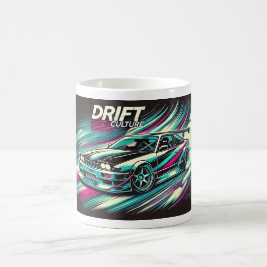 Drift Culture Drifting Design Sweatshirt Kaffeetasse (Mittel)