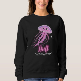 "Drift" Glow Neon Jellyfish Minimalist Sweatshirt