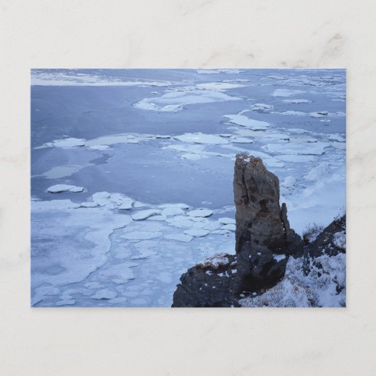 Drift Ice of Lake Notori 2 Postkarte (Vorderseite)