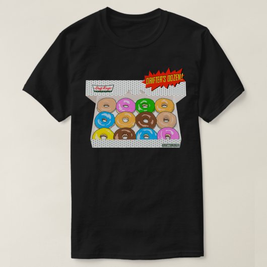 Drift King's Donuts Dutzend Special Glazed T-Shirt (Design vorne)