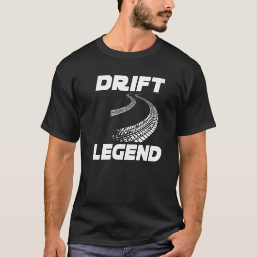 Drift Legend Burn Rubber Street Racer Drift T-Shirt (Vorderseite)