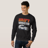 Drift süchtig Drift-Autorennen Sweatshirt (Vorne ganz)