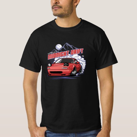 Drift um Mitternacht T-Shirt (Vorderseite)