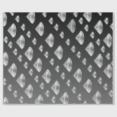 Driftdiamanten | Luxuriöse Hochzeiten Geschenkpapier (Flach)