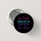 Driften von Glitzer Inspiration Zitat Button (Vorne & Hinten)