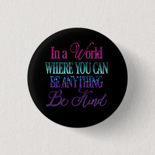 Driften von Glitzer Inspiration Zitat Button