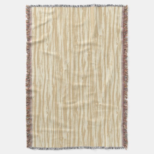 Driftholzmuster - braun, beige und creme decke (Vorderseite Vertikal)