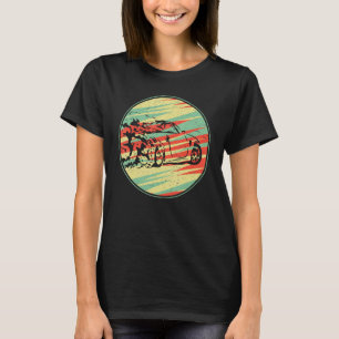 Drifting-Auto-Shirt Retro Vintage 70er Silhouette T-Shirt