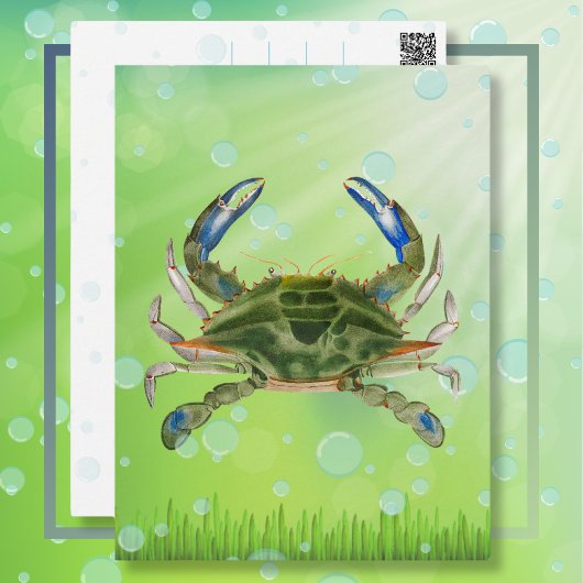 Drifting Crab Postcard Postkarte