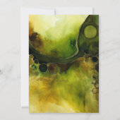Drifting Horizon | Abstrakte Aquarellmalerei   Einladung (Rückseite)