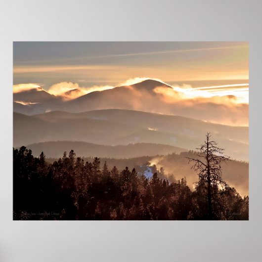 Drifting Snow - James Peak, Colorado Poster (Vorne)