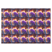 "Drifting Tranquility: Kanus unter Jacarandas Tischdecke (Vorderseite (Horizontal))
