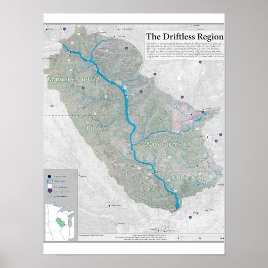 Driftlose Region Poster (Vorne)