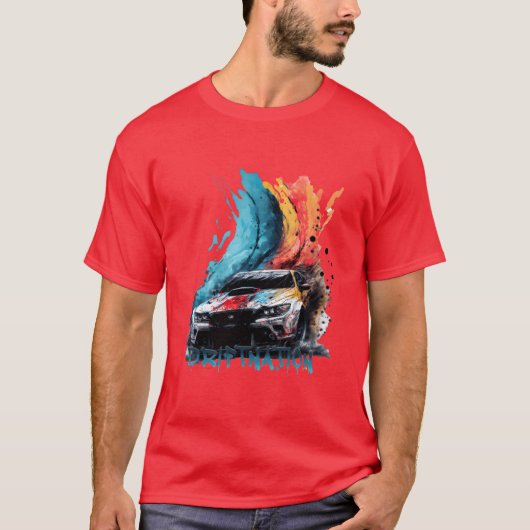 driftnation drifting super car sports car drift fu T-Shirt (Vorderseite)