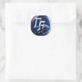 Driftstich Quadratischer Aufkleber (Tasche)