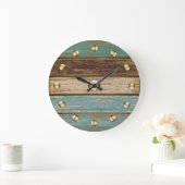 Driftwood 3 Wall Clock Große Wanduhr (Zuhause)