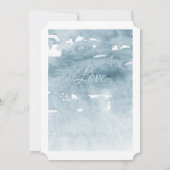 Driftwood Arbor Beach Wedding Einladung (Rückseite)