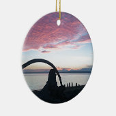 Driftwood Arch Sunset Keramikornament (Rechts)