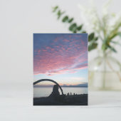 Driftwood Arch Sunset Postkarte (Stehend Vorderseite)