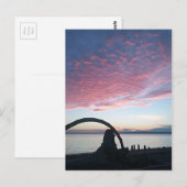 Driftwood Arch Sunset Postkarte (Vorne/Hinten)