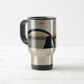 Driftwood Arch Sunset Reisebecher (Vorderseite Links)