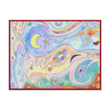 Driftwood Art Postcard