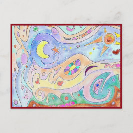 Driftwood Art Postcard Postkarte