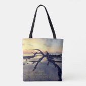 Driftwood Beach at Dawn Tote Bag Tasche (Rückseite)