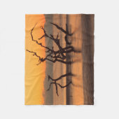 Driftwood Beach auf Sunrise Jekyll Island Georgia Fleecedecke (Vorderseite)