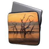 Driftwood Beach auf Sunrise Jekyll Island Georgia Laptopschutzhülle (Vorderseite Links)