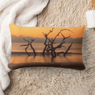 Driftwood Beach auf Sunrise Jekyll Island Georgia Lendenkissen