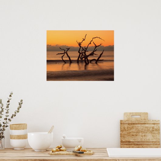Driftwood Beach auf Sunrise Jekyll Island Georgia Poster (Küche)