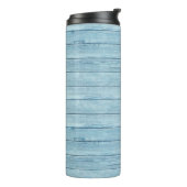 Driftwood Beach Design Thermal Tumbler. Thermosbecher (Nach links gedreht)