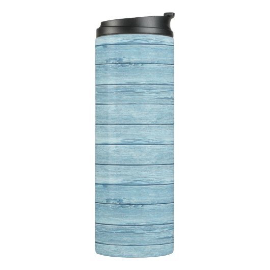 Driftwood Beach Design Thermal Tumbler. Thermosbecher (Nach links gedreht)