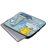 Driftwood Beach Design Yacht 13" Laptop Sleeve. Laptopschutzhülle (Vorne Knopf)