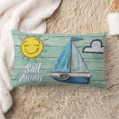 Driftwood Beach Design Yacht Lumbar Kissen. Lendenkissen (Decke)