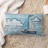 Driftwood Beach Design Yacht Lumbar Kissen. Lendenkissen (Decke)