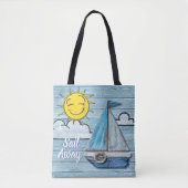 Driftwood Beach Design Yacht Tote Tasche. Tasche (Vorderseite)