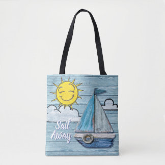 Driftwood Beach Design Yacht Tote Tasche. Tasche
